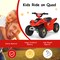 Costway 6V Kids Electric Quad ATV 4 Wheels Ride on Toy Toddlers Forward & Reverse White/Black/Blue/Red